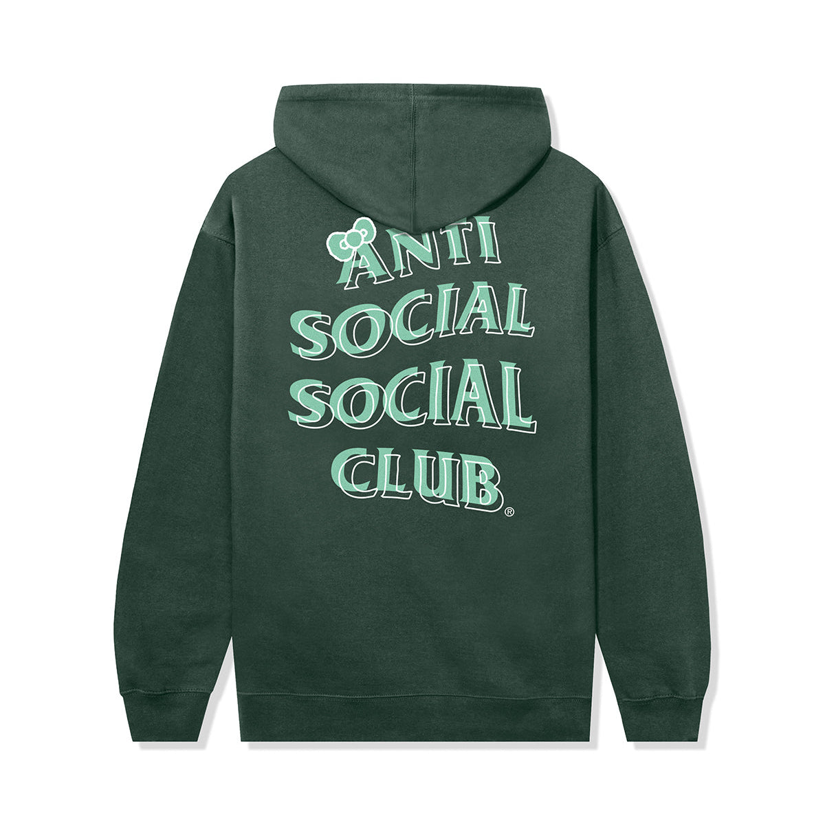 Anti Social Social Club x Hello Kitty and Friends Big Bow Hoodie (Alpine Green) Apparel Anti Social Social Club