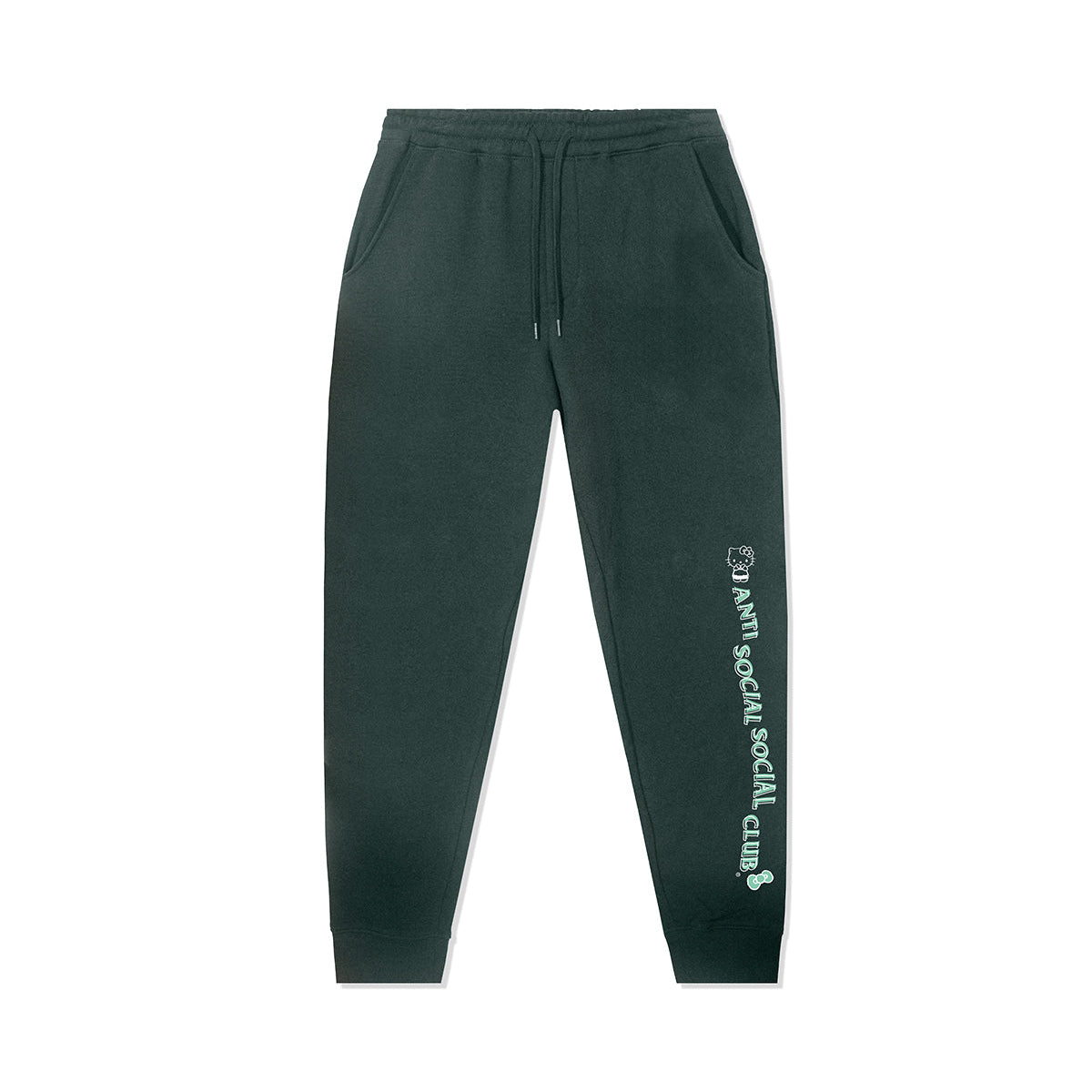 Anti Social Social Club x Hello Kitty Sweatpants (Alpine Green) Apparel Anti Social Social Club