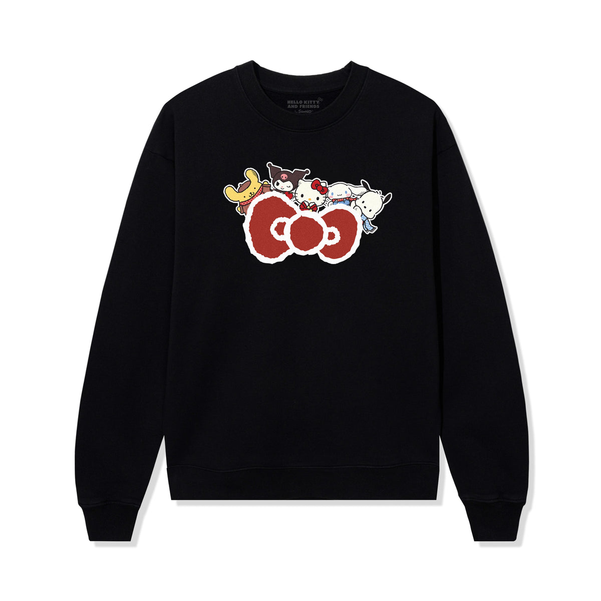 Anti Social Social Club x Hello Kitty and Friends Big Bow Crewneck (Black) Apparel Anti Social Social Club