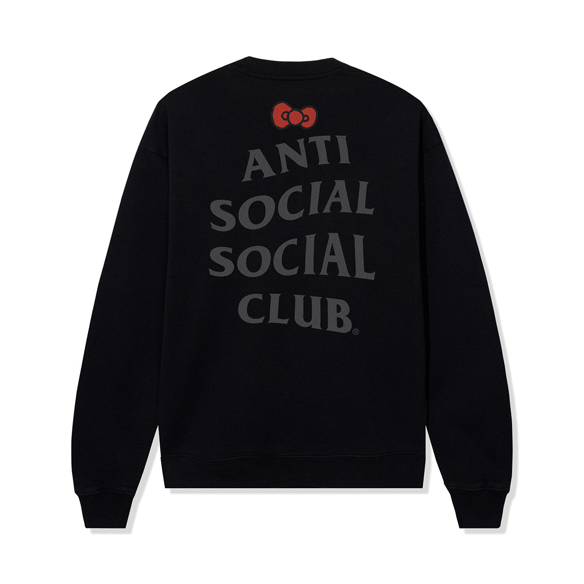 Anti Social Social Club x Hello Kitty and Friends Big Bow Crewneck (Black) Apparel Anti Social Social Club