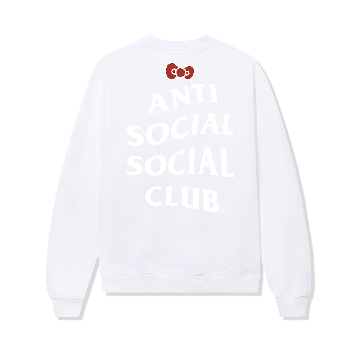Anti Social Social Club x Hello Kitty and Friends Big Bow Crewneck (White) Apparel Anti Social Social Club