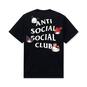 Anti Social Social Club x Hello Kitty and Friends Tee (Black) Apparel Anti Social Social Club