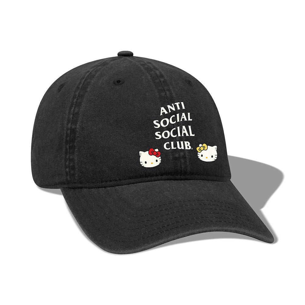 Anti Social Social Club x Hello Kitty Dad Cap (Black) Accessory Anti Social Social Club