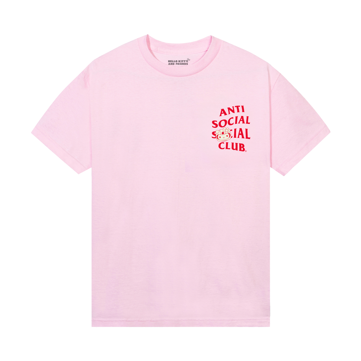 Anti Social Social Club x Hello Kitty Final Lap Tee (Candy Pink) Apparel Anti Social Social Club