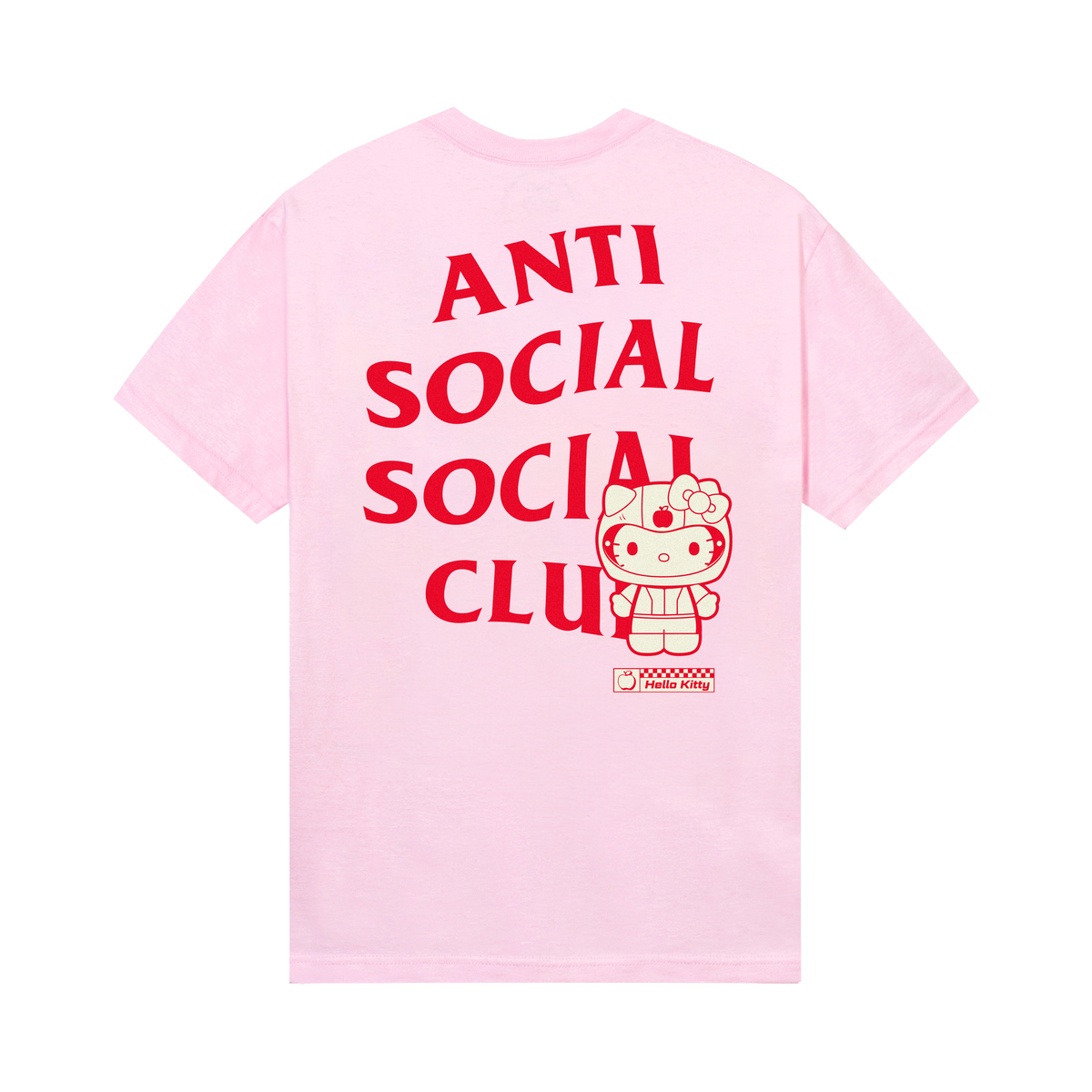 Anti Social Social Club x Hello Kitty Final Lap Tee (Candy Pink) Apparel Anti Social Social Club