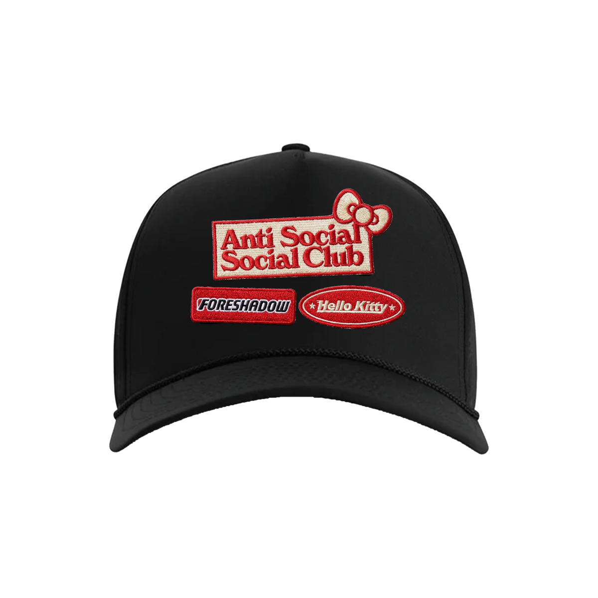 Anti Social Social Club x Hello Kitty Apex Snapback Cap (Black) Accessory Anti Social Social Club
