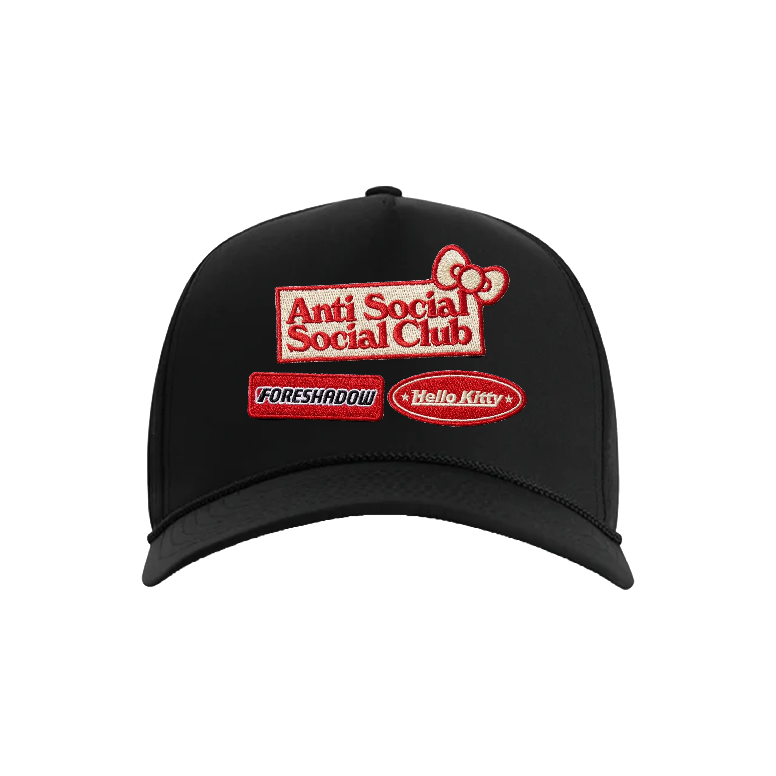 Anti Social Social Club x Hello Kitty Apex Snapback Cap (Black)