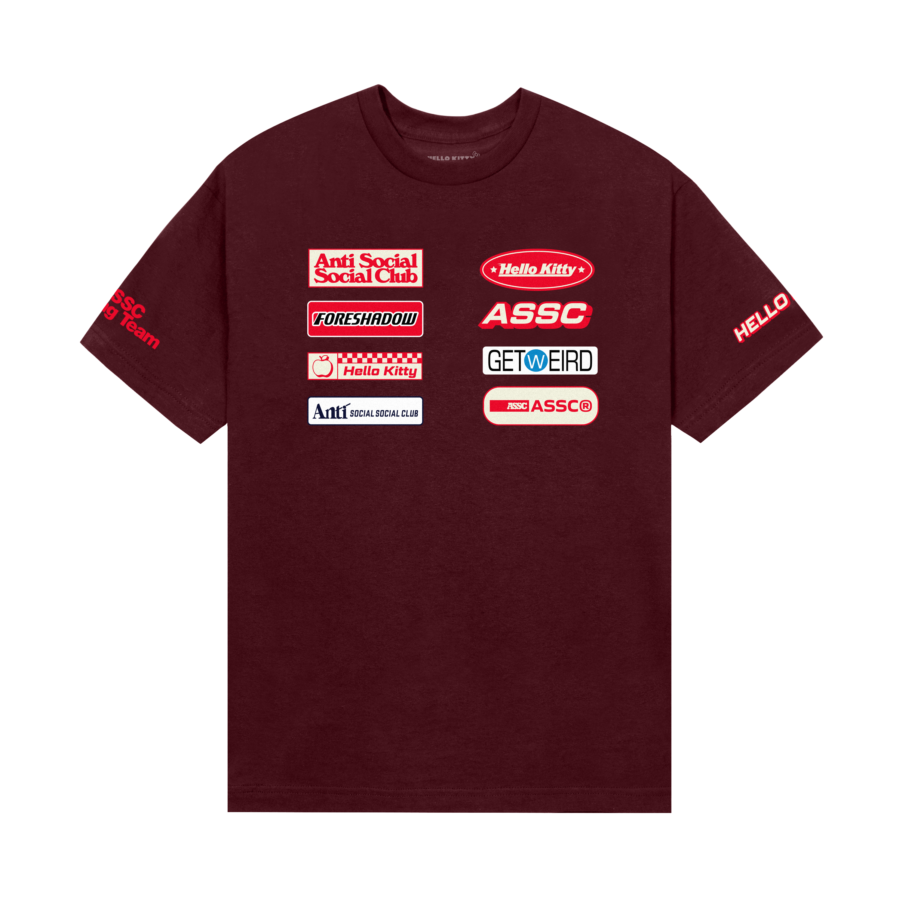 Anti Social Social Club x Hello Kitty Apex Tee (Cardinal)