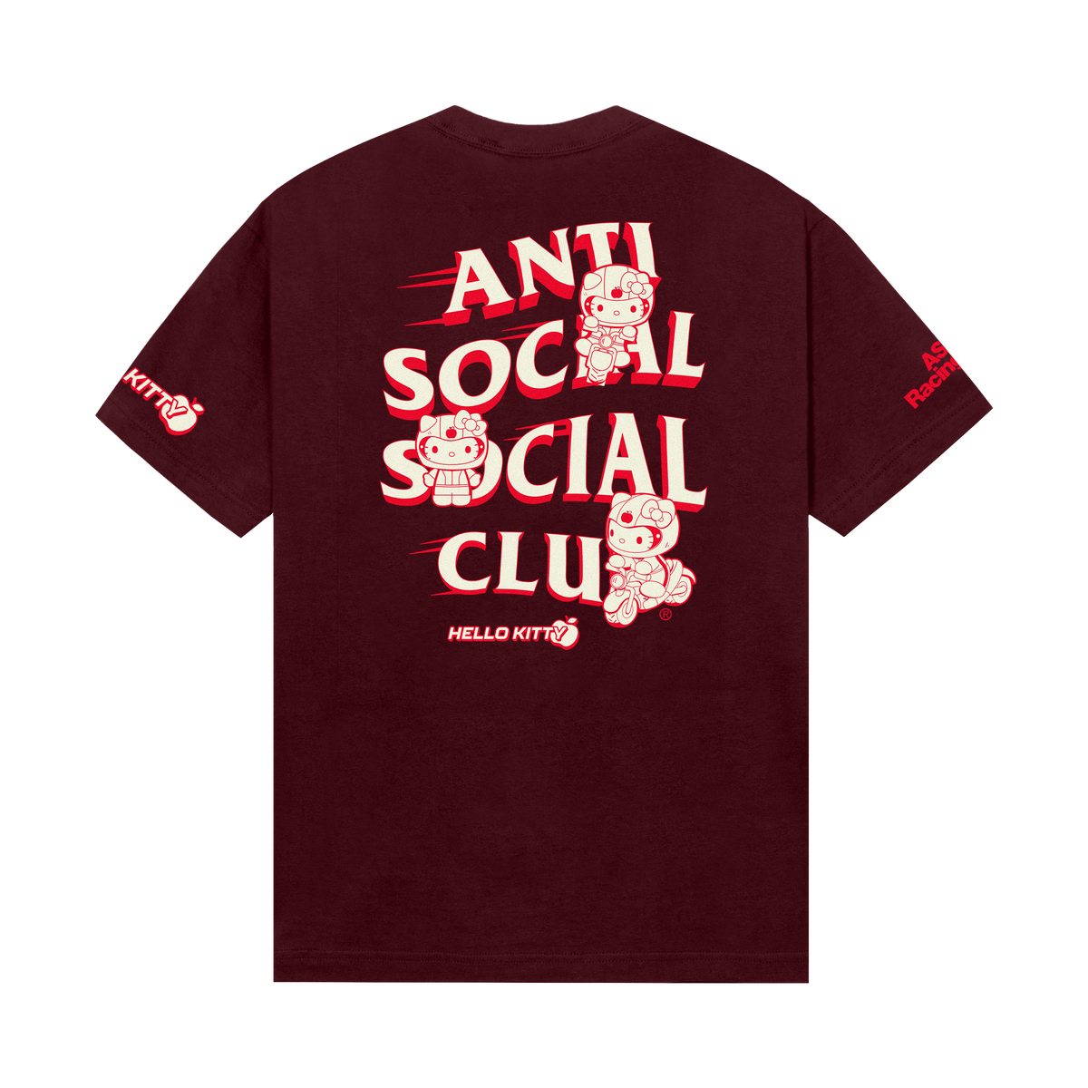 Anti Social Social Club x Hello Kitty Apex Tee (Cardinal) Apparel Anti Social Social Club