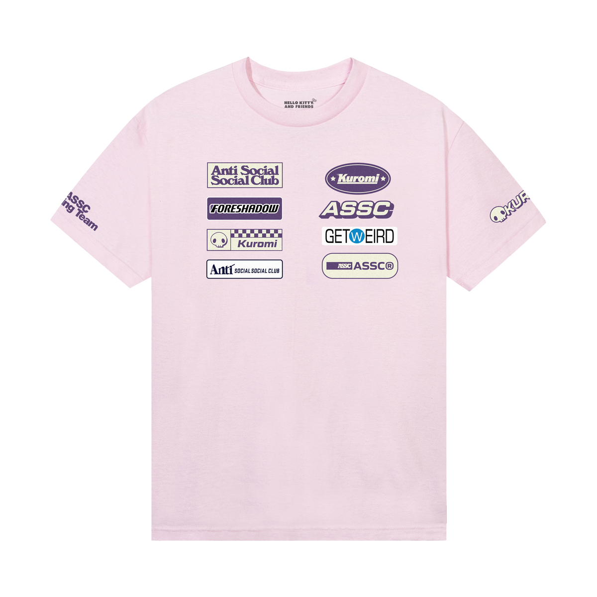 Anti Social Social Club x Kuromi Apex Tee (Pale Pink) Apparel Anti Social Social Club
