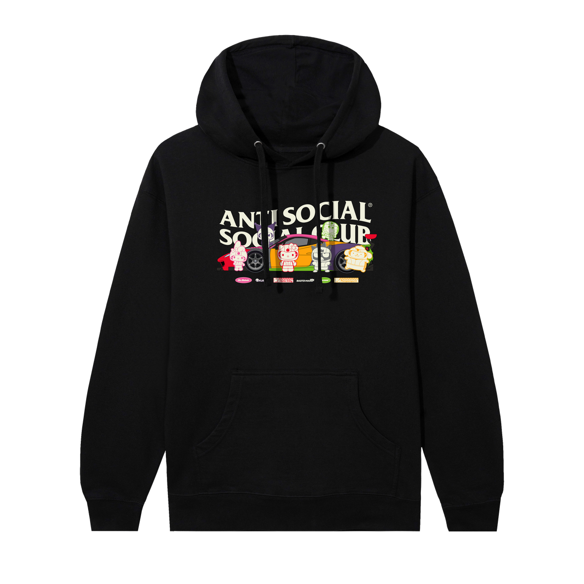 Anti Social Social Club x Hello Kitty and Friends Pit Stop Hoodie (Black) Apparel Anti Social Social Club
