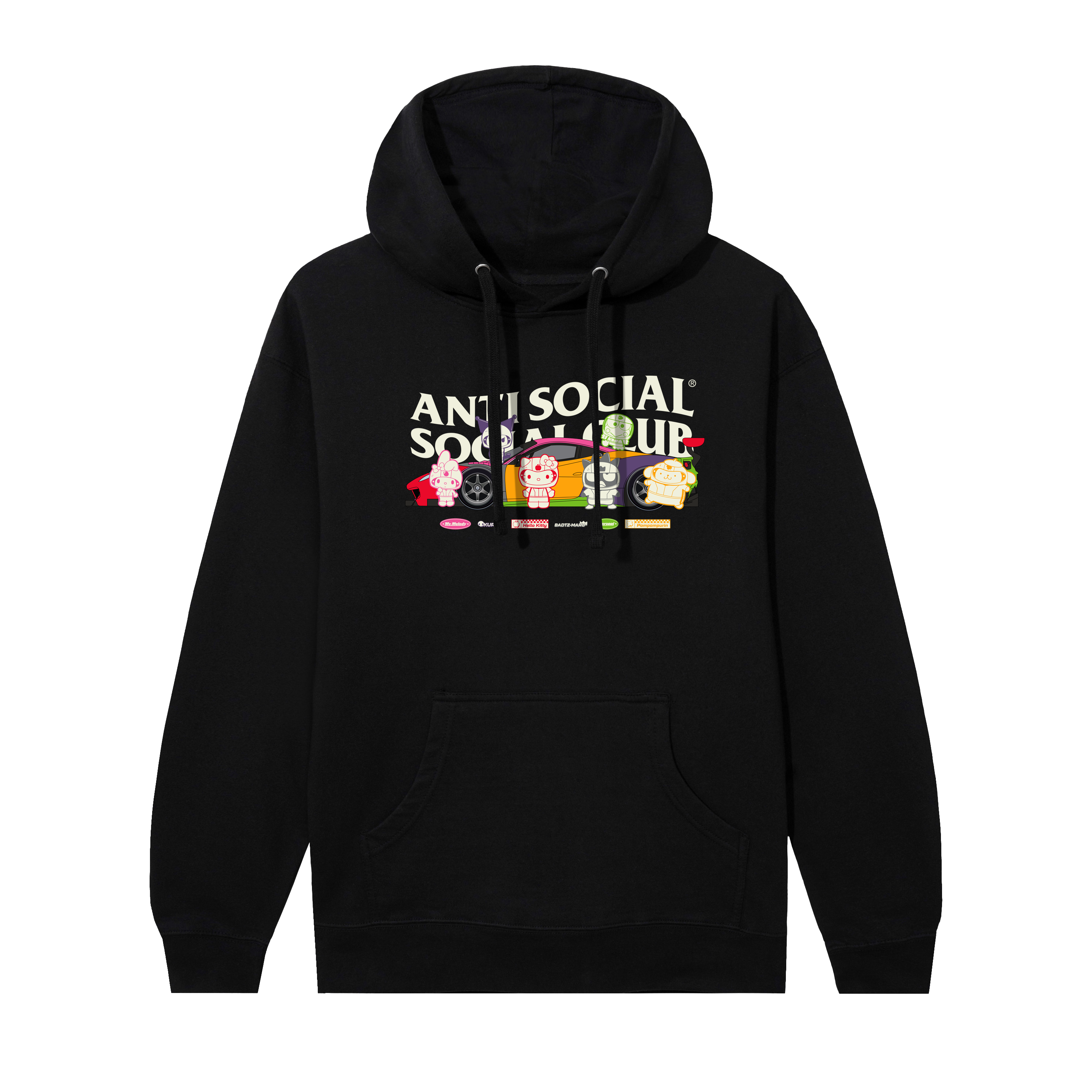 Anti Social Social Club x Hello Kitty and Friends Pit Stop Hoodie (Bla