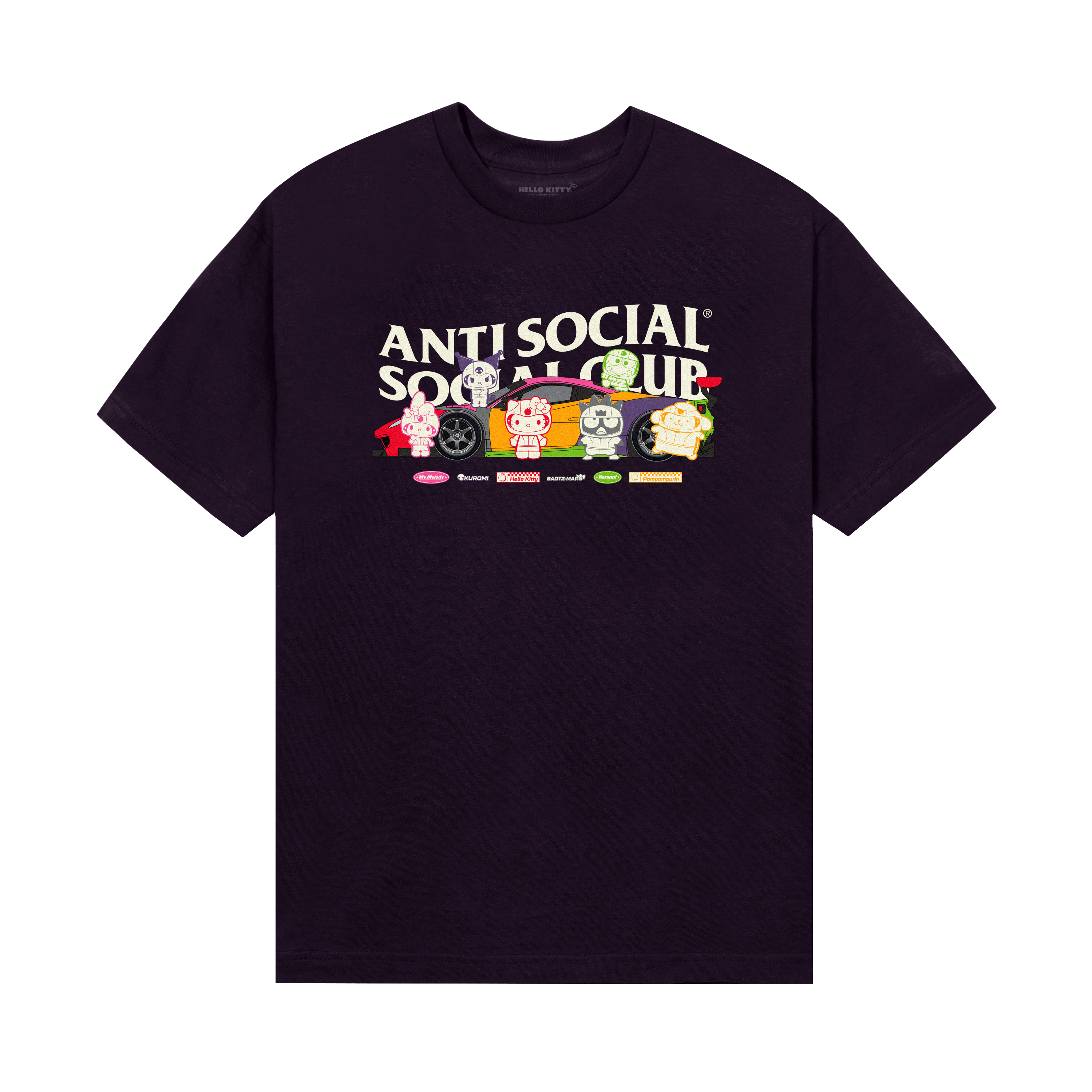 Anti Social Social Club x Hello Kitty and Friends Pit Stop Tee (Eggpla