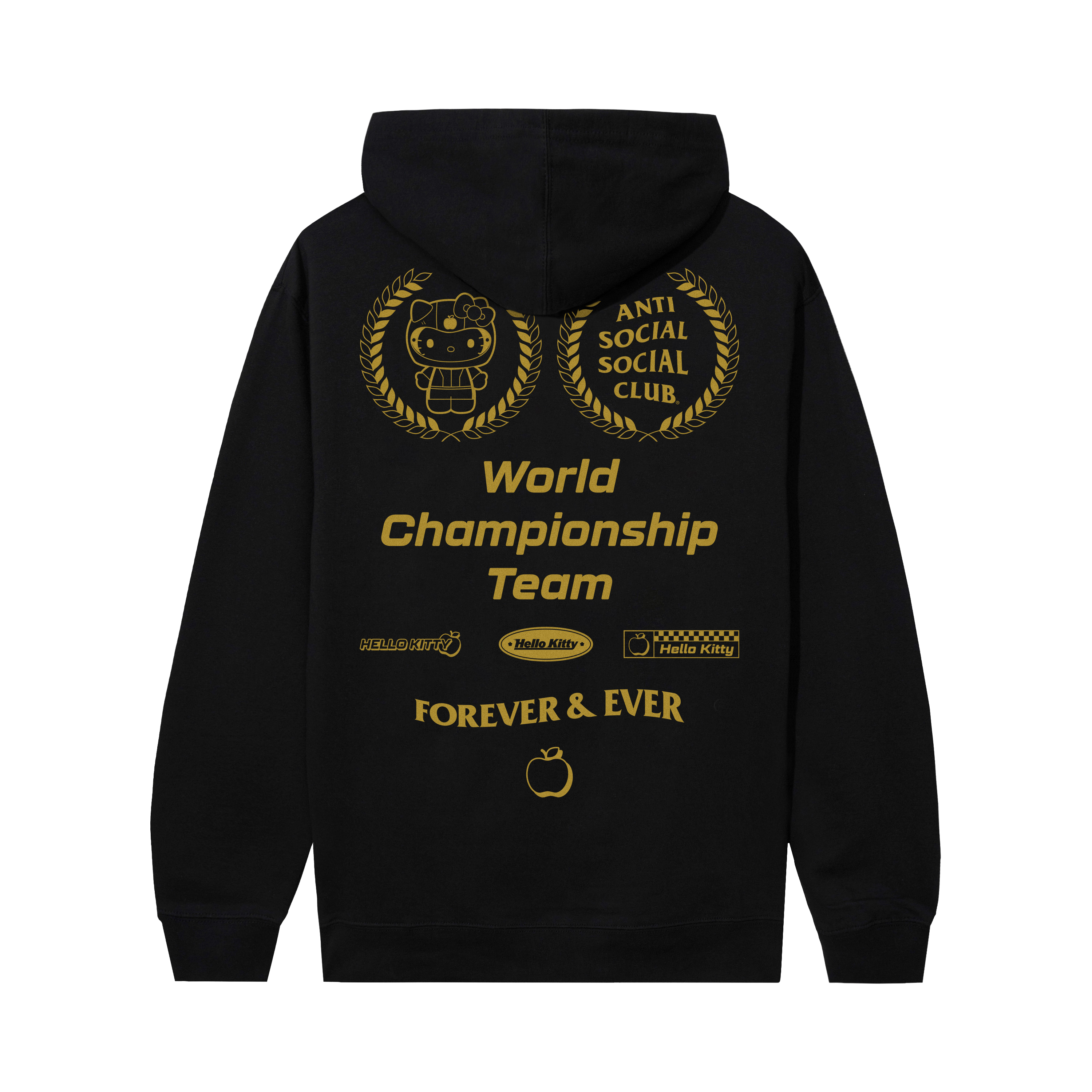 Anti Social Social Club x Hello Kitty World Champ Hoodie (Black)