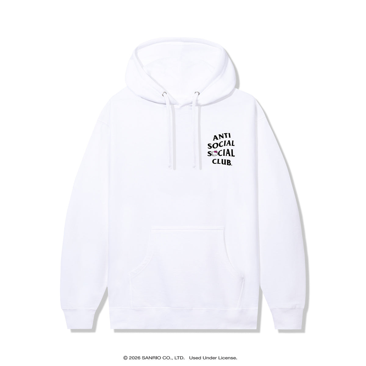 Anti Social Social Club x Hello Kitty ASHKC Hoodie (White) Apparel Anti Social Social Club