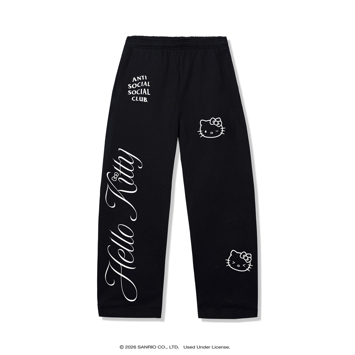 Anti Social Social Club x Hello Kitty Ethereal Sweatpant (Black) Apparel Anti Social Social Club