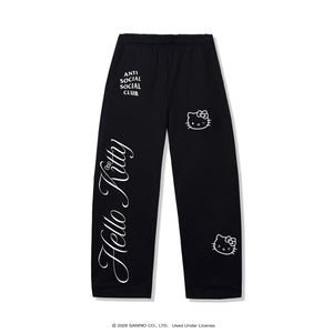 Anti Social Social Club x Hello Kitty Ethereal Sweatpant (Black) Apparel Anti Social Social Club