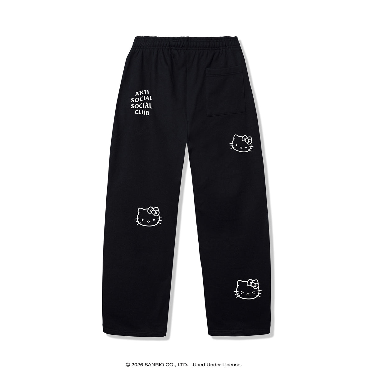 Anti Social Social Club x Hello Kitty Ethereal Sweatpant (Black) Apparel Anti Social Social Club