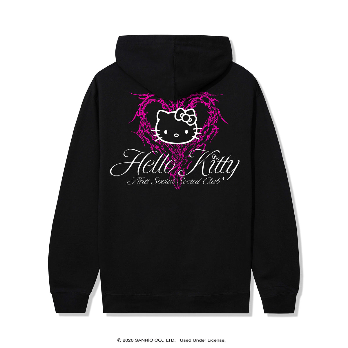 Anti Social Social Club x Hello Kitty Love Hoodie (Black) Apparel Anti Social Social Club