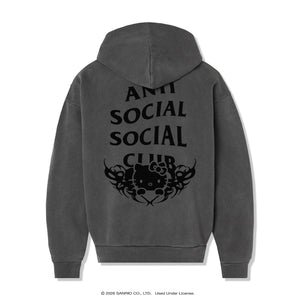 Anti Social Social Club x Hello Kitty Metal Hoodie (Grey) Apparel Anti Social Social Club