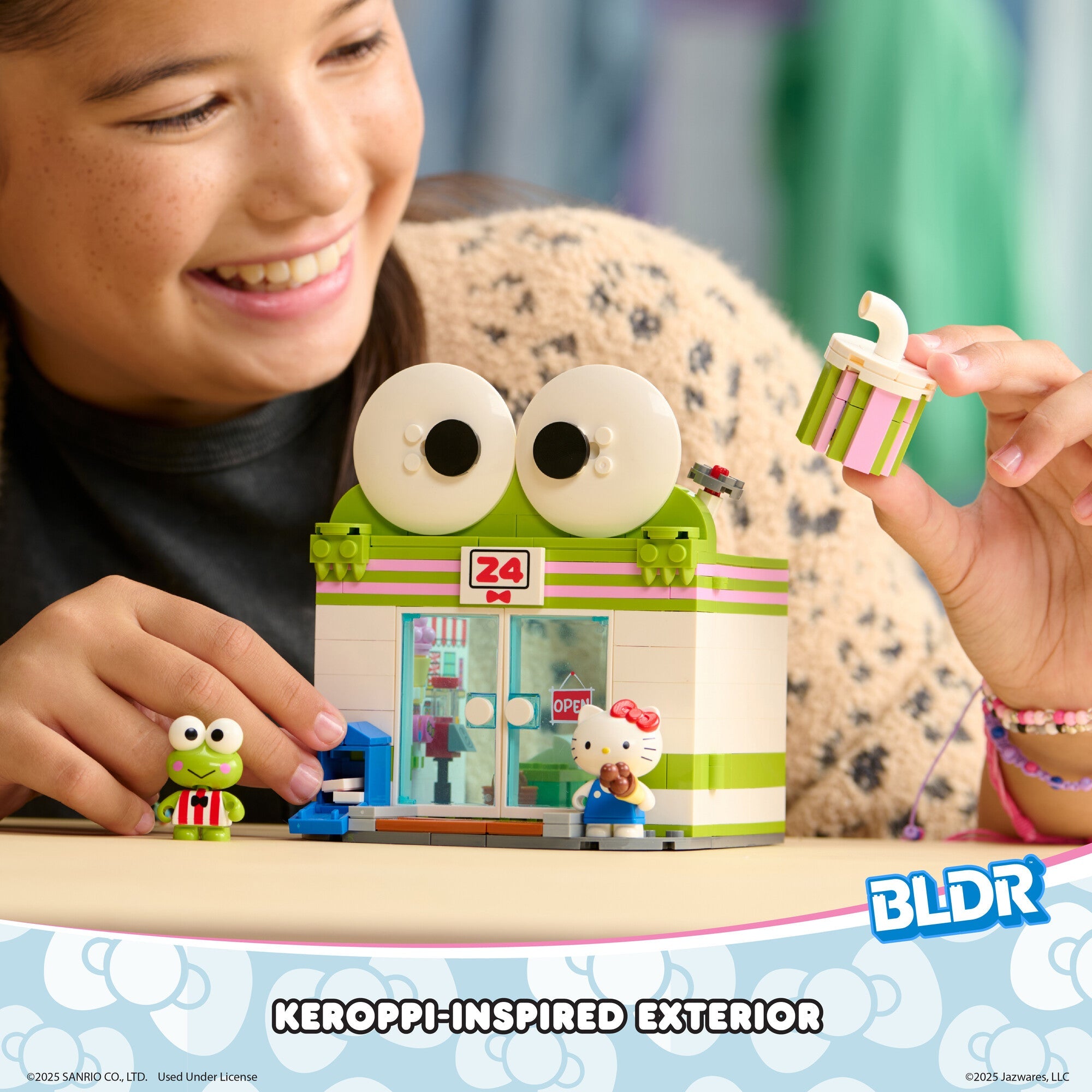 Hello Kitty and Friends BLDR Building Set (Keroppi Mart) Toys&Games Jazwares