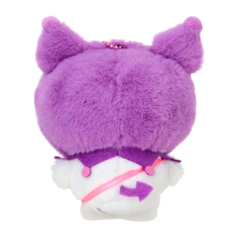 Chiikawa x Sanrio Characters Kuromi Plush Mascot Keychain (Momonga)