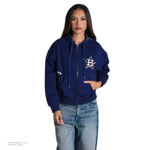Hello Kitty x The Wild Collective Houston Astros Zip-Up Hoodie