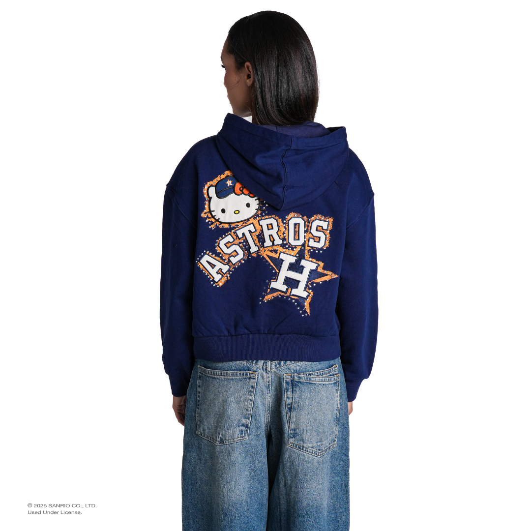 Hello Kitty x The Wild Collective Houston Astros Zip-Up Hoodie