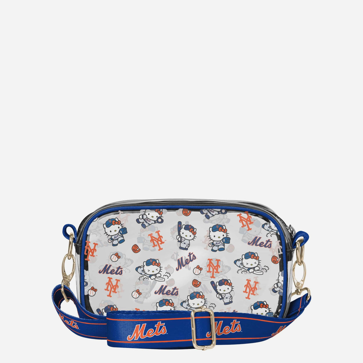 Hello Kitty x New York Mets Clear Crossbody Bag Bags FOCO