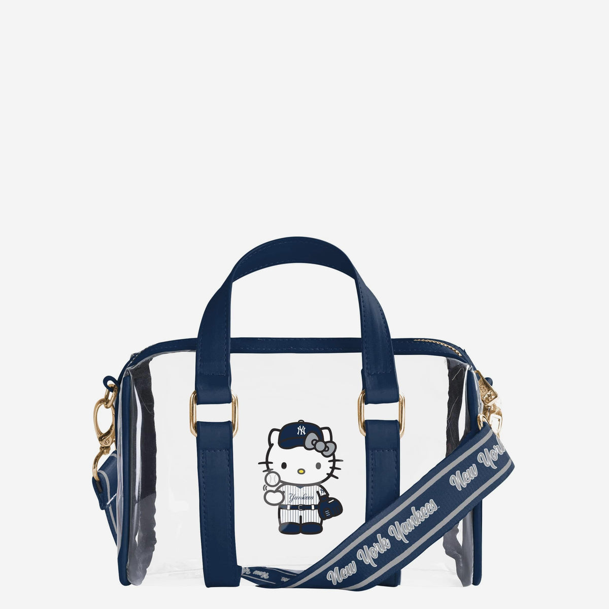 Hello Kitty x New York Yankees Clear Barrel Bag Bags FOCO