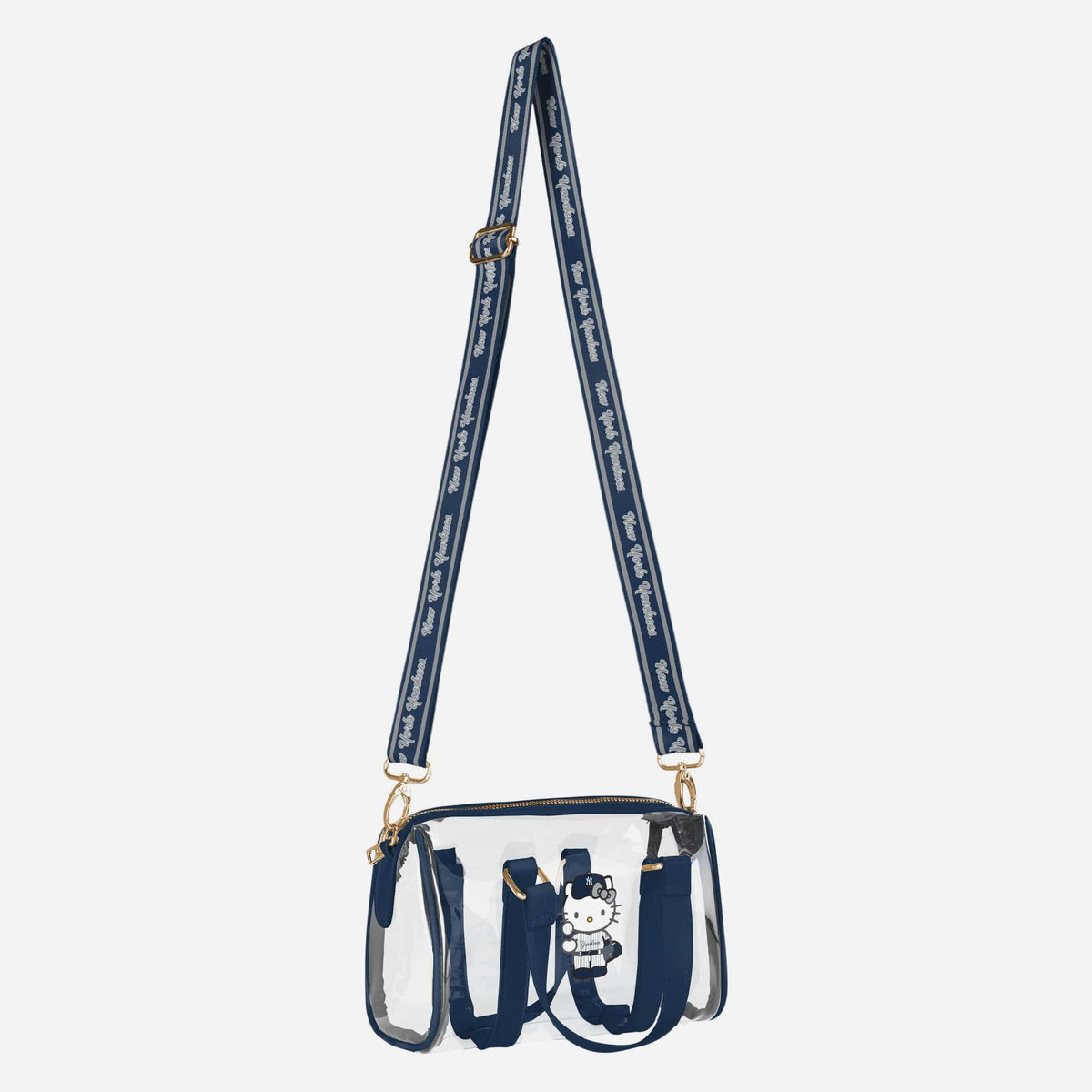 Hello Kitty x New York Yankees Clear Barrel Bag Bags FOCO