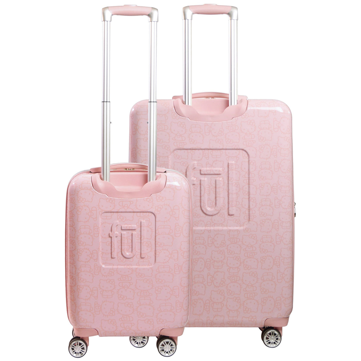 Hello Kitty x FUL Pose 2-Pc Hardshell Luggage (Pink) Travel Ful Luggage