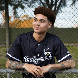 Badtz-maru x JapanLA Baseball Jersey (Black) Apparel JapanLA