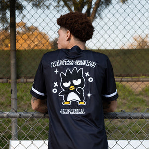 Badtz-maru x JapanLA Baseball Jersey (Black) Apparel JapanLA