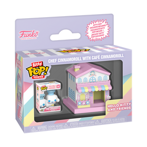 Chef Cinnamoroll With Café Cinnamoroll Bitty Pop! Towns Toys&Games FUNKO