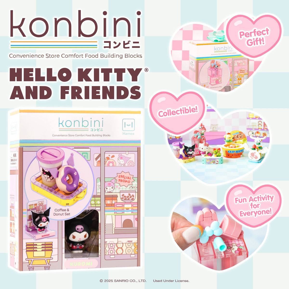 Kuromi Konbini Building Blocks Set (Coffee & Donut Set) Toys&Games Hamee.com - Hamee US