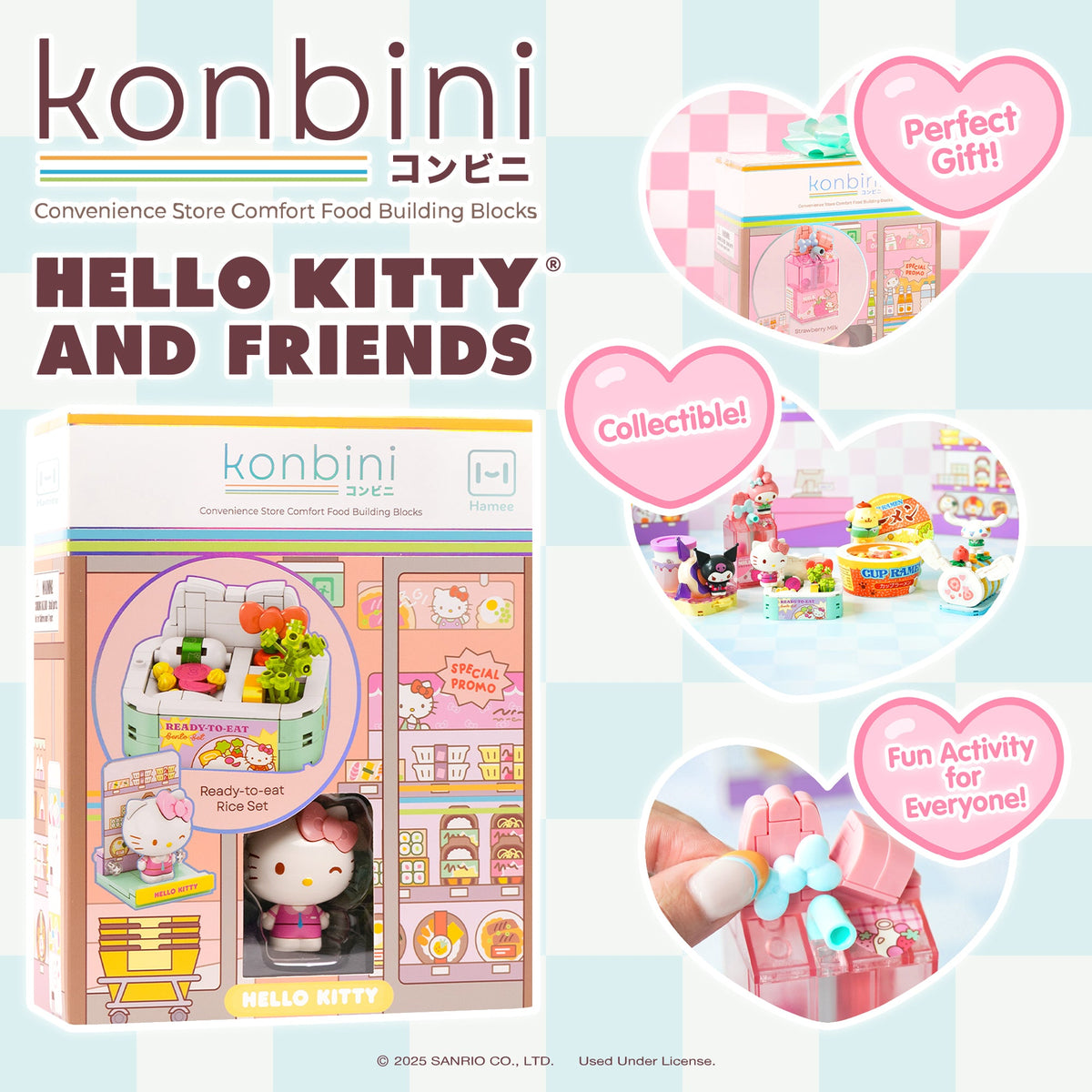 Hello Kitty Konbini Building Blocks Set (Ready-to-Eat Rice Set) Toys&Games Hamee.com - Hamee US
