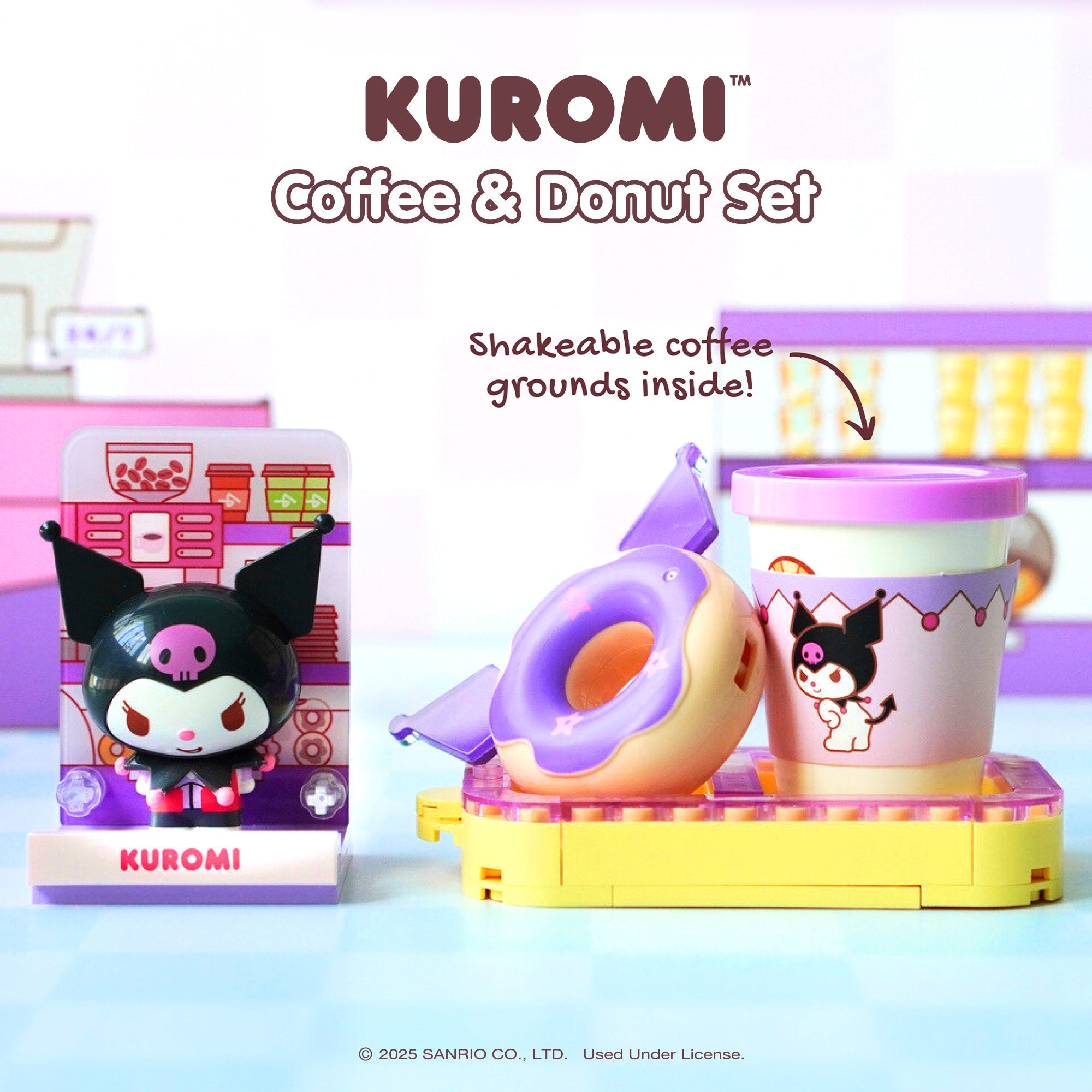 Kuromi Konbini Building Blocks Set (Coffee & Donut Set) Toys&Games Hamee.com - Hamee US