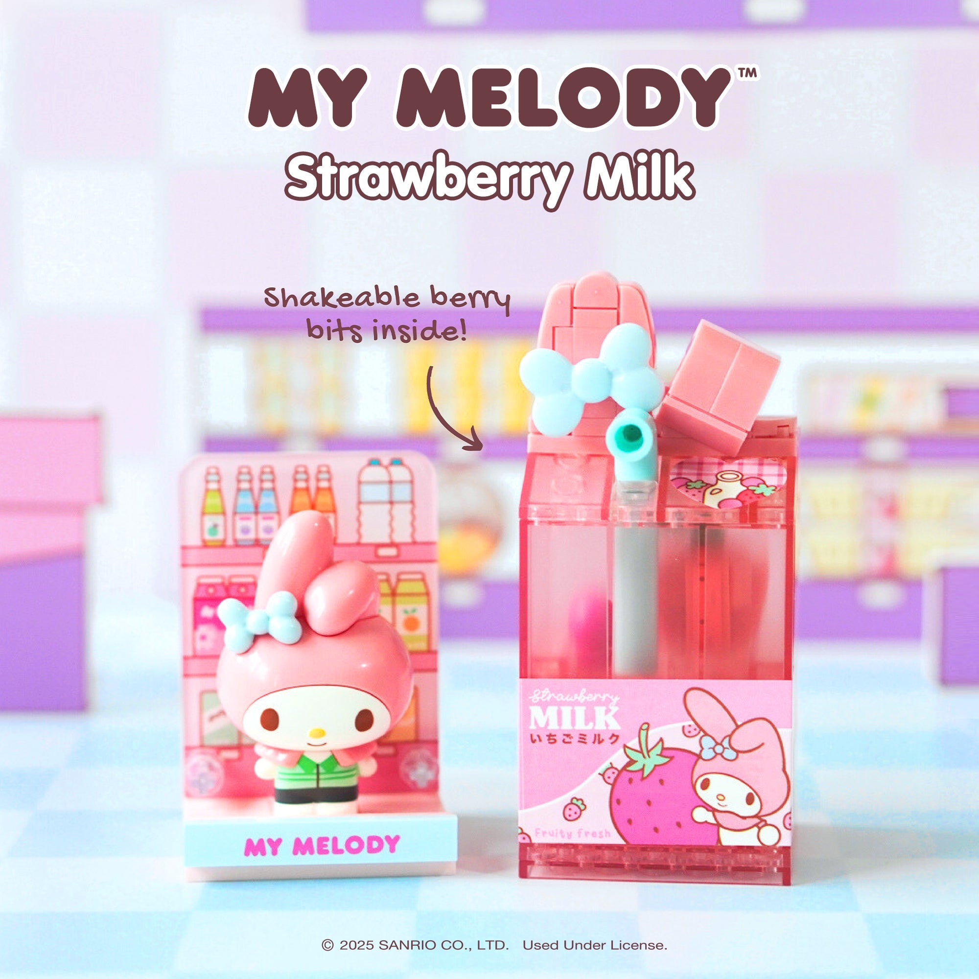 My Melody Konbini Building Blocks Set (Strawberry Milk) Toys&Games Hamee.com - Hamee US