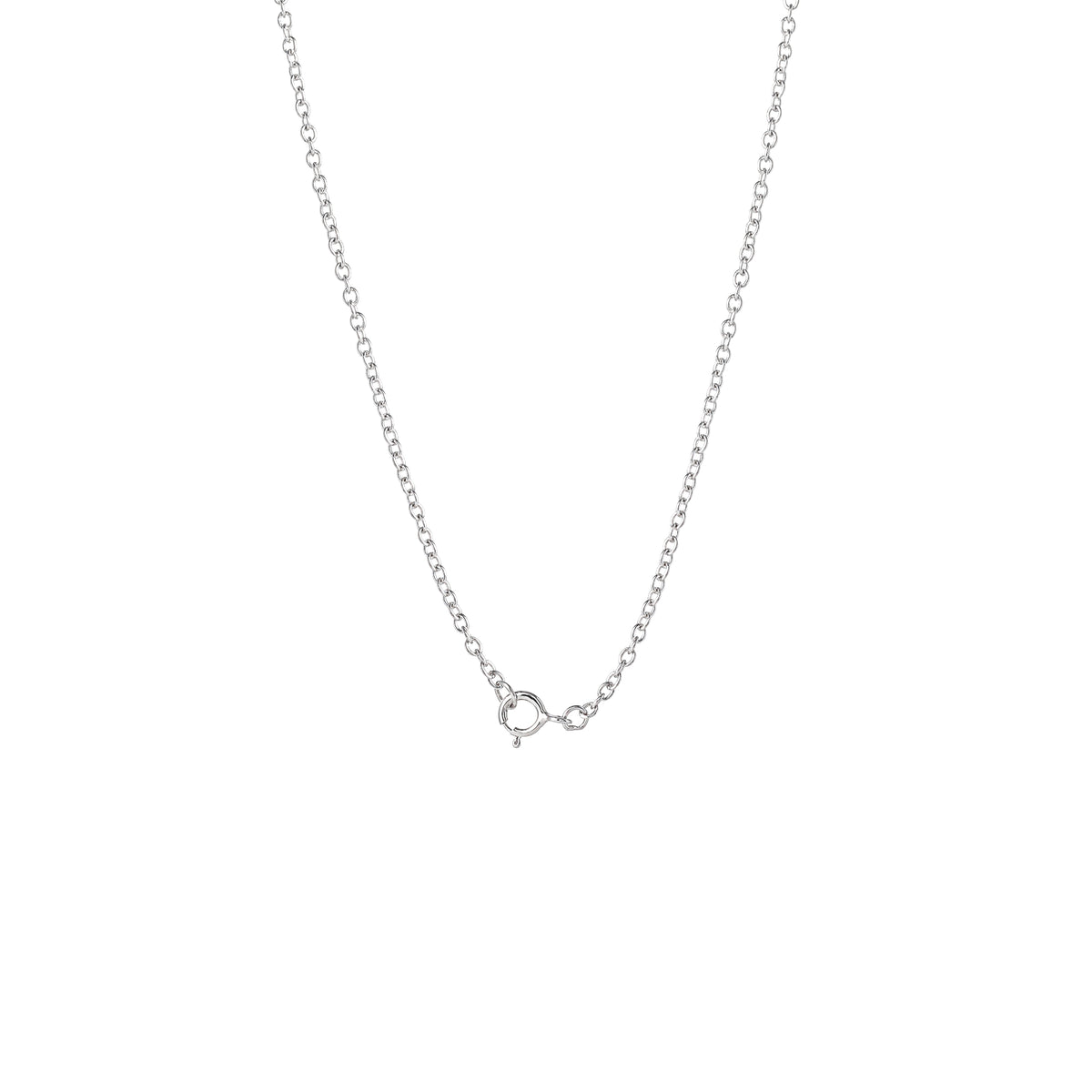 Hello Kitty 18" Quatrefoil Sterling Silver Pendant Necklace (Pink & White Sapphire) Jewelry JACMEL JEWELRY INC