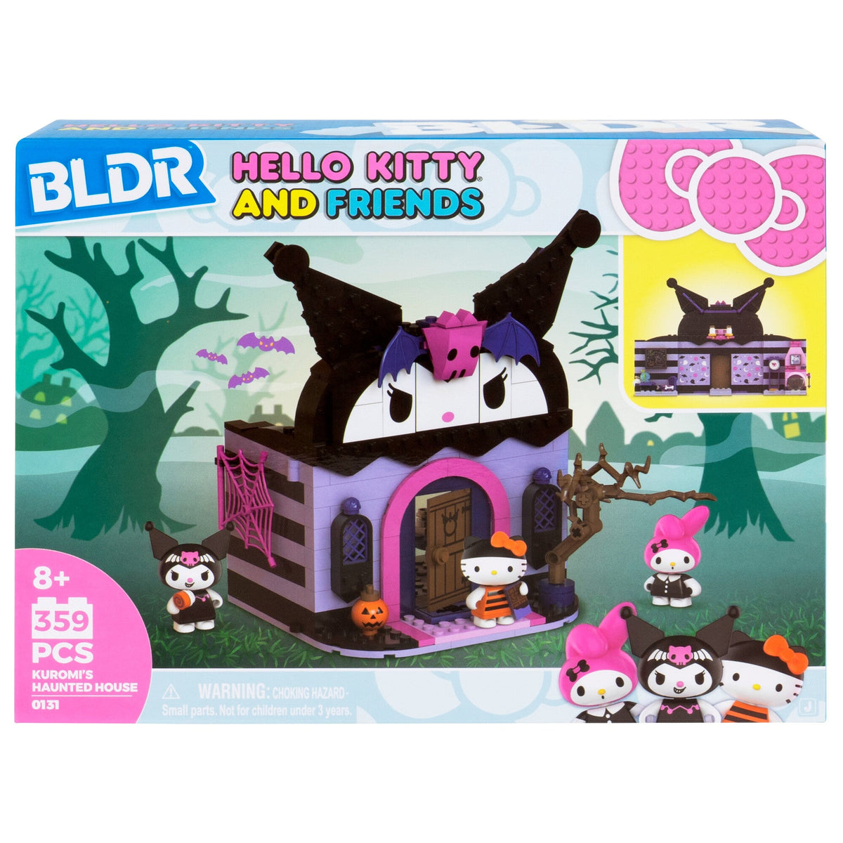 Hello Kitty and Friends BLDR Building Set (Kuromi’s Haunted House) Toys&Games Jazwares