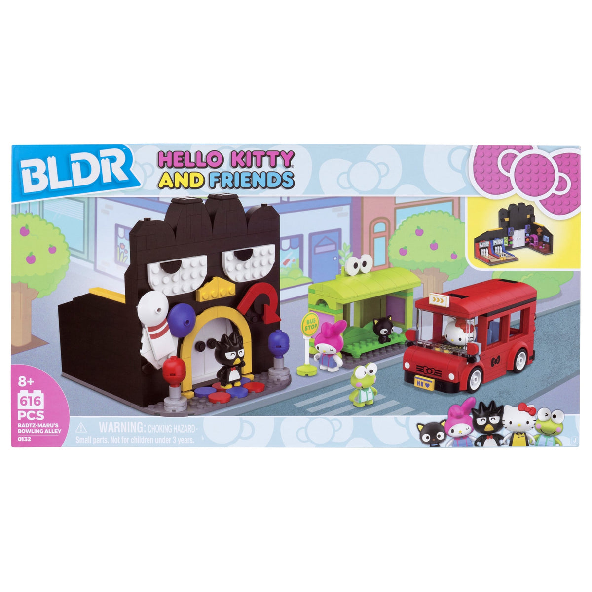 Hello Kitty and Friends BLDR Building Set (Badtz-maru’s Bowling Alley) Toys&Games Jazwares