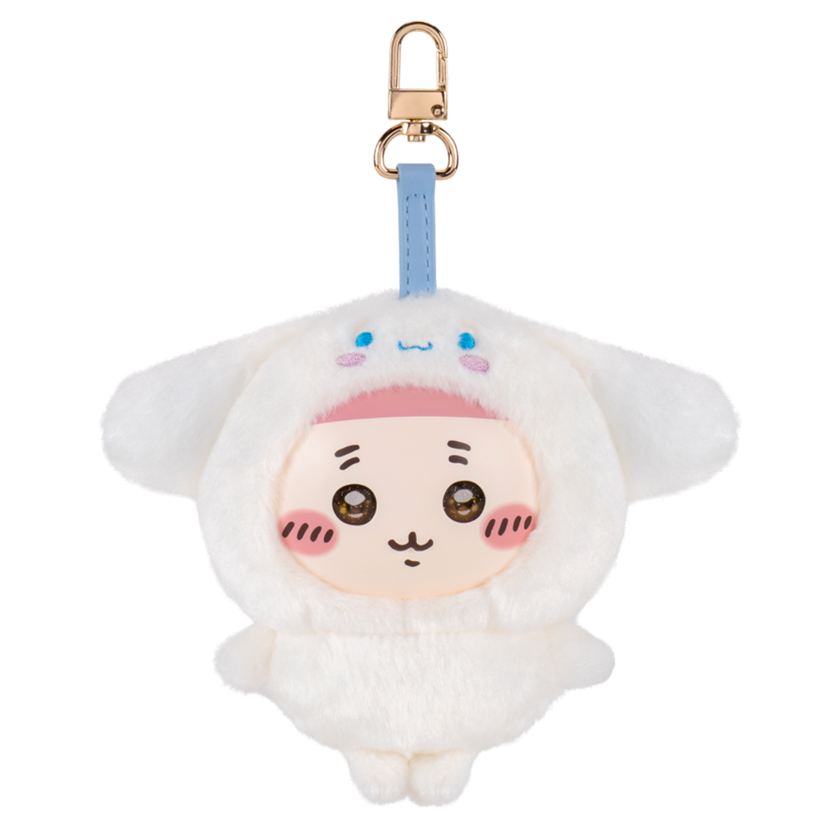 Chiikawa × Sanrio Characters Kiramekko Plush Mascot Keychain (Furuhonya × Cinnamoroll) Accessory Jazwares LLC