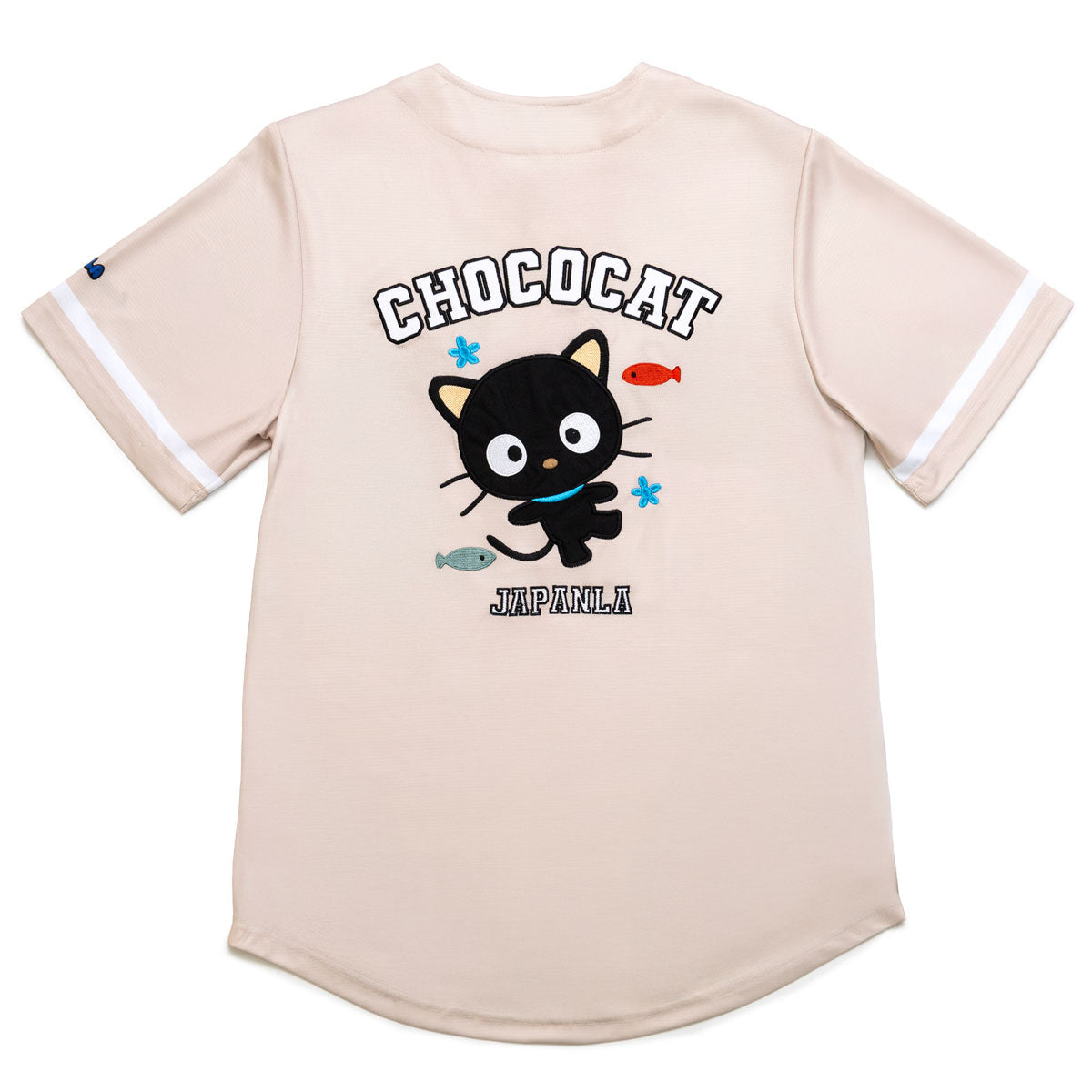 Chococat x JapanLA Baseball Jersey (Beige) Apparel JapanLA