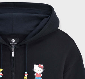 Converse x Hello Kitty and Friends Full Zip Hoodie (Black) Apparel G-III Leather Fashions