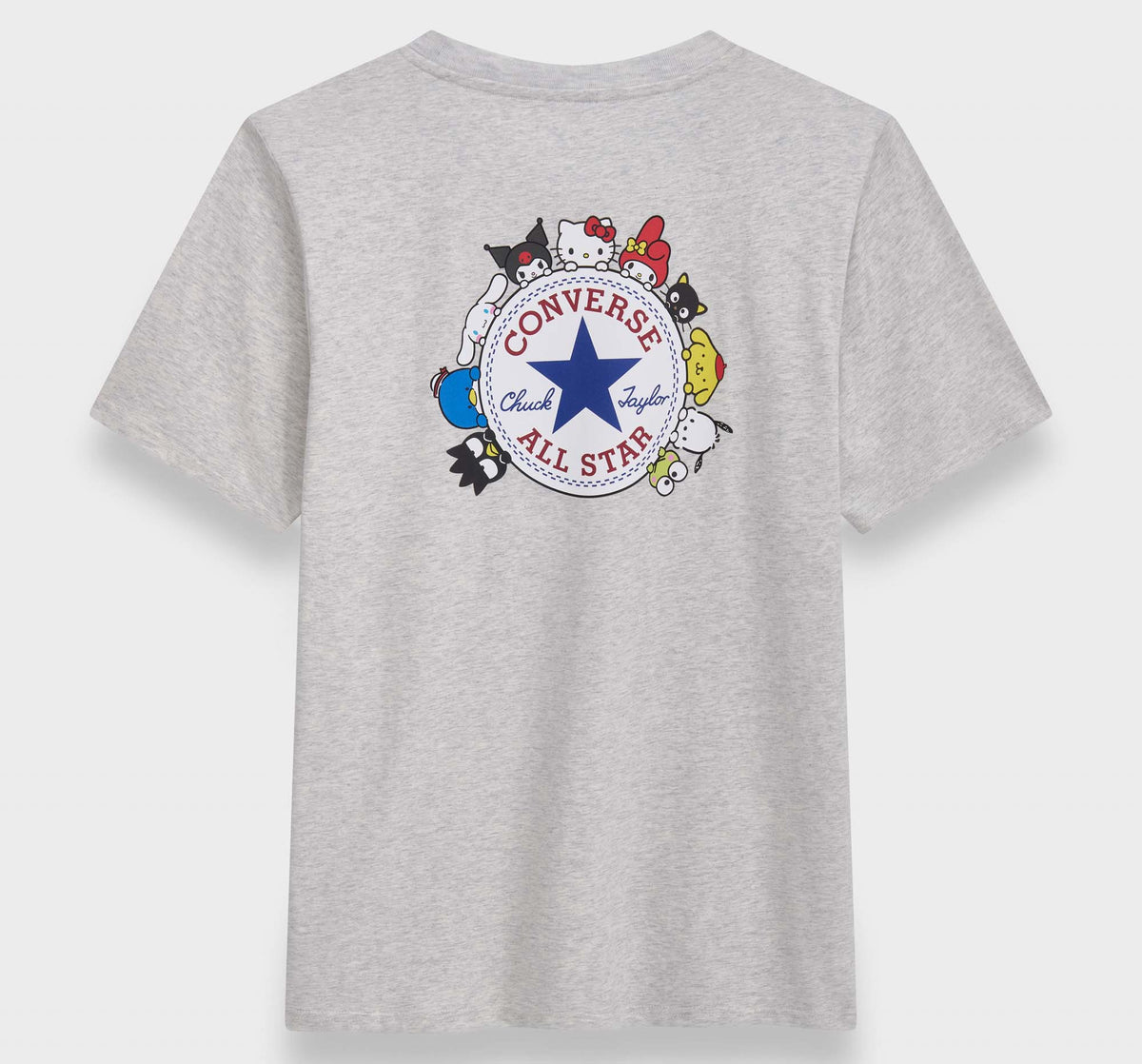 Converse x Hello Kitty and Friends Chuck Patch Tee (Grey) Apparel G-III Leather Fashions