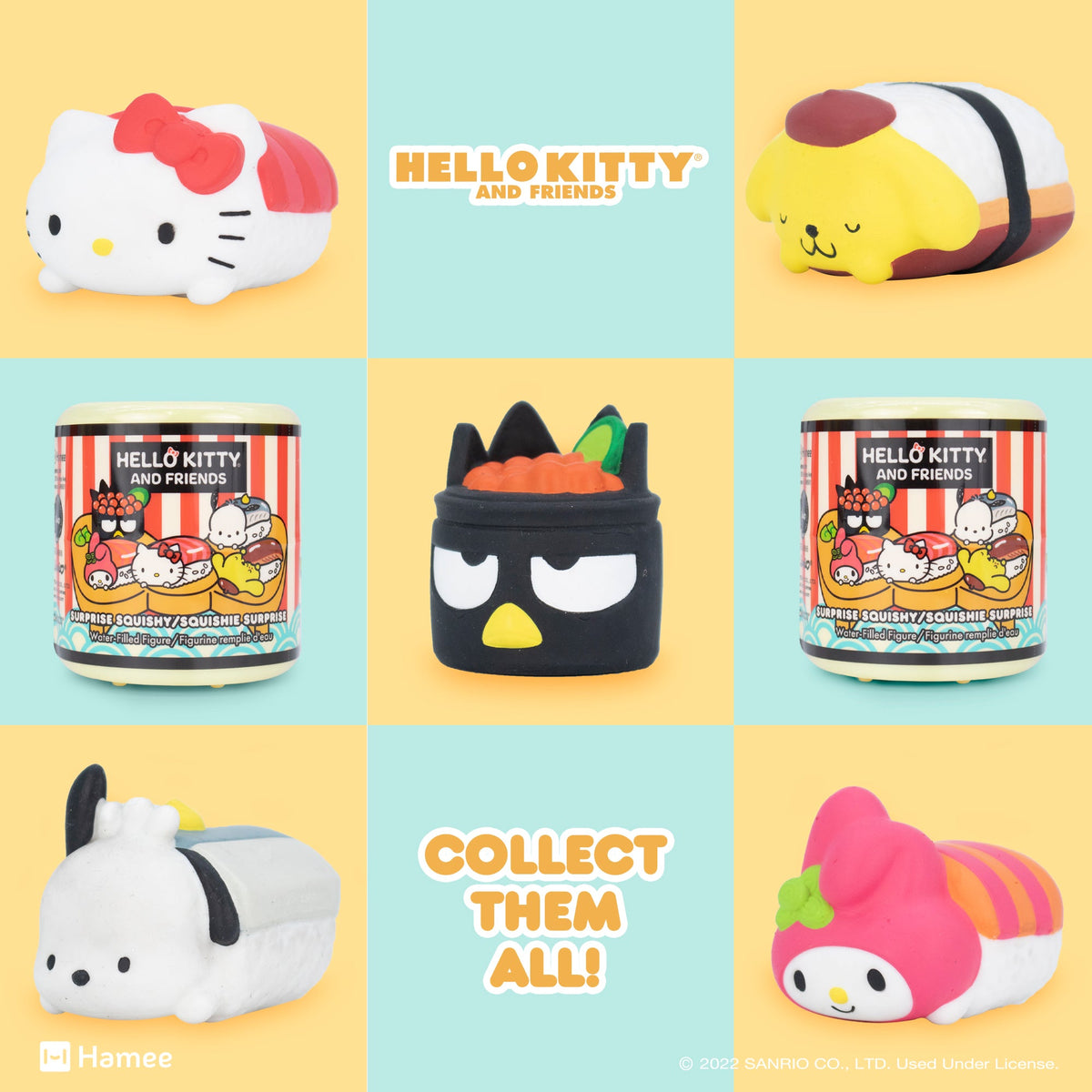 Hello Kitty and Friends Sushi Capsule Squishies (Series 4)