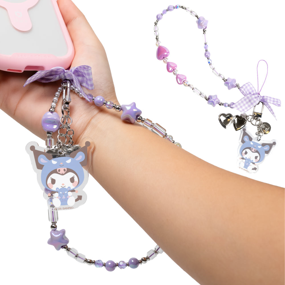 Kuromi Beaded Charm Mobile Phone Wrist Strap (Cosplay Friends)
