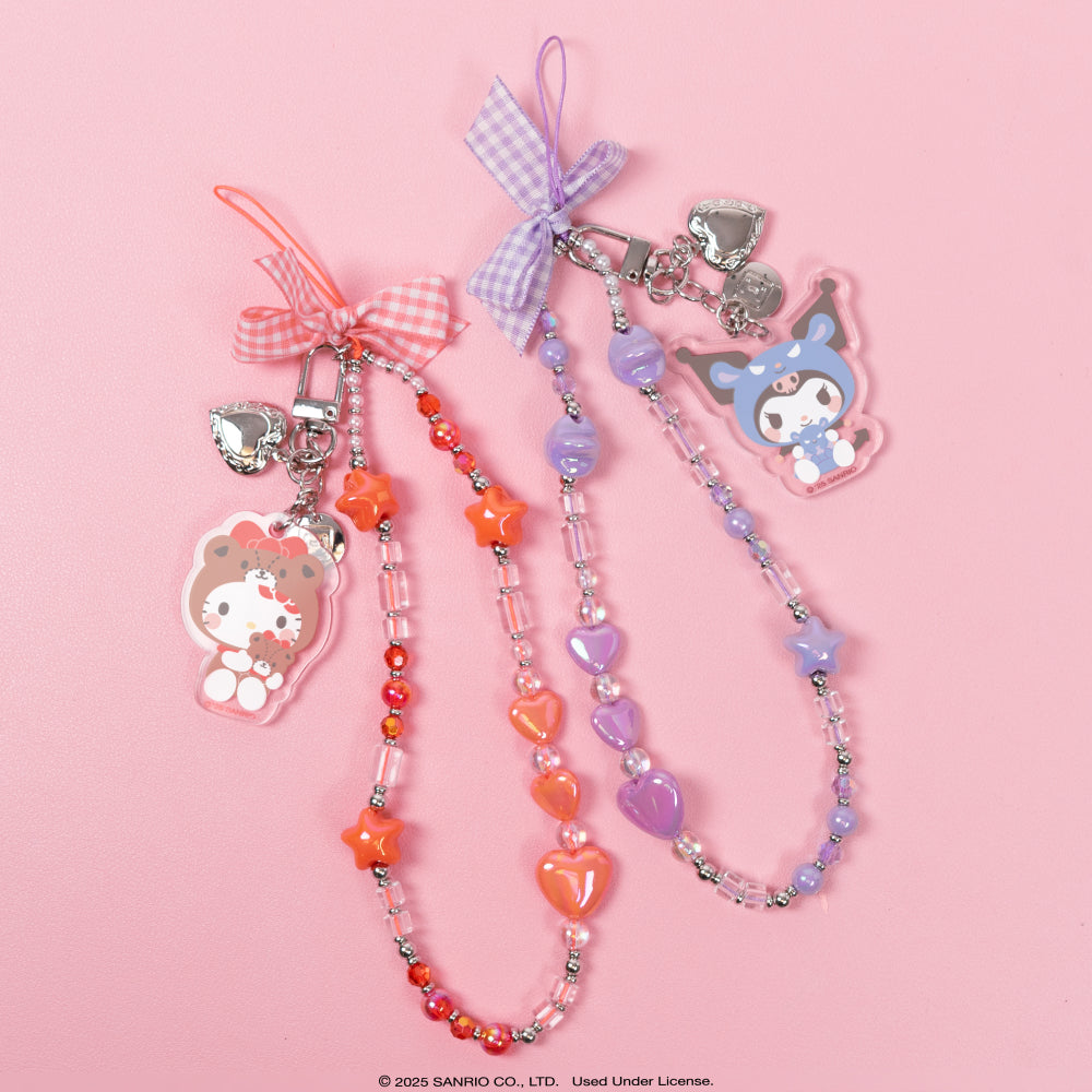 Kuromi Beaded Charm Mobile Phone Wrist Strap (Cosplay Friends)