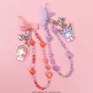 Kuromi Beaded Charm Mobile Phone Wrist Strap (Cosplay Friends)